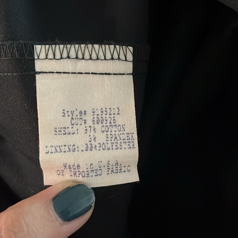 White House Black Market black spaghetti strap lined cotton A-line dress 8 - Picture 7 of 8